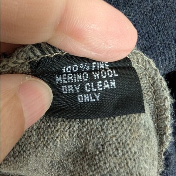 Greg Norman Merino Wool Sweater Mens Size XL Gray Knit Long Sleeve Crew Neck - Picture 7 of 11